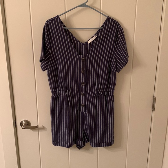 Lush Pants - striped romper